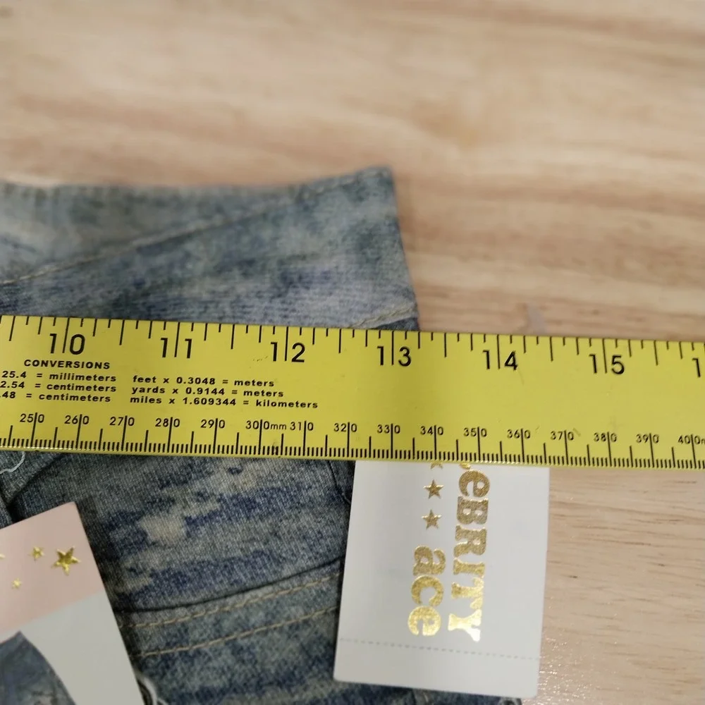Celebrity Ace Kids Jeans 90s Charms Acid Wash 14 Blue